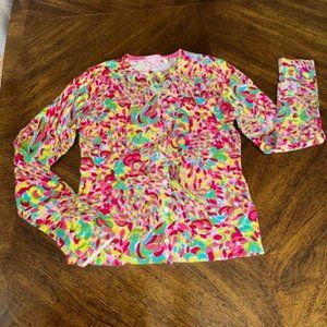 Lilly Pulitzer Floral Cardigan XS